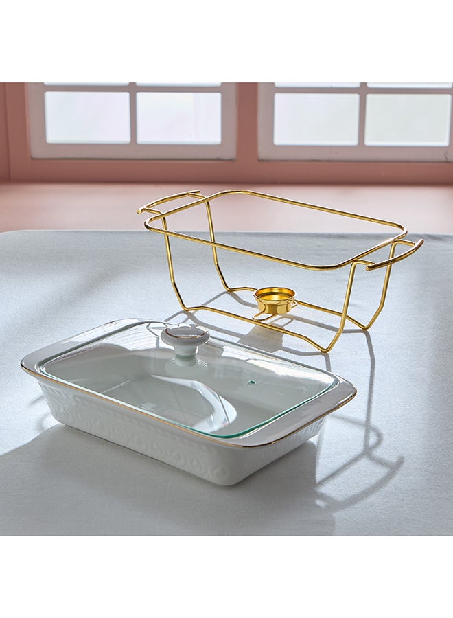 Home Box Noor Luxe Rectangular Casserole with Glass Lid - Image 3